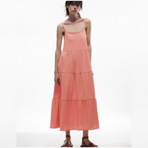 Zara Strappy Tiered Dress Size Small